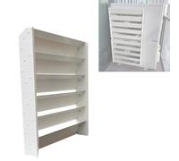 Cache pour climatiseur extérieur, déflecteur d'aération mural, dissipation de la chaleur supérieure, acier inoxydable, accessoire de contrôle de la température pour la maison (50 x 50 cm), accessoire