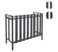 Mendler Cache pour climatiseur/Pompe à Chaleur HWC-K58, Couverture Grille de Protection métal 80x90x39cm - Marron
