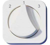 Cache pour interrupteur rotatif à 3 niveaux, modèle imprimé 2/1/3, couleur blanc pur