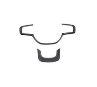 Cache Pour Porte-gobelet De Voiture Pour Dodge Pour Ram 1500 2019 2020 Autocollants Décoratifs En Fibre De Carbone ABS Panneaux De Garniture Automobile(Steering Wheel)