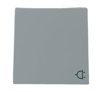 Cache pour prise Schuko avec couvercle rabattable blanc pur