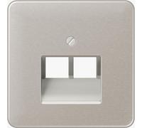 Cache pour prises de raccordement IAE/UAE 2 x 8 pôles Jung CD 569-2 platine