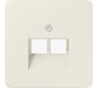 Cache pour prises de raccordement IAE/UAE 2x8 pôles Jung 569-2 UA blanc