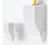 Cache pour traversée de mur en fibre optique - Blanc - Compatible avec Langmatz MD 256-13 mm - Remplacement pour le numéro de matériau Telekom 40928145 - Couvercle de protection pour le raccordement