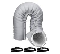 Cache pour tuyau AC portable - Couverture isolante pour aération AC isolée portable, manchon enroulable pour conduit avec réglable, pour garage à battant, pour intérieur et extérieur, hiver C