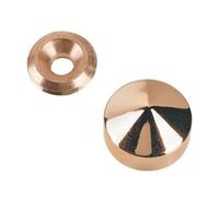 Cache pour vis de 3 à 4 mm QDCR - Laiton poli - 6 12 x 8 x 4.1 mm - 9038D12S10