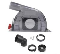 Cache-poussière à fente pour meuleuse d'angle de 10,2 et 12,7 cm avec réglage de la profondeur réglable pour minimiser les émissions de poussière et améliorer l'efficacité du vide