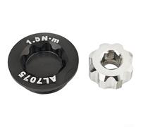 Cache-poussière en aluminium M20 pour vélos de route avec cohérence usinée CNC et outil hexagonal M6 pour aider à manipuler les boulons de manivelle (noir)