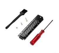 Cache-poussière en aluminium pour PS5 Slim/Pro M.2 SSD avec aérations pour améliorer le refroidissement sans altérer le design original de la console (noir)