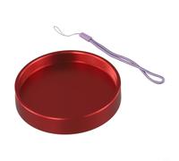 Cache-poussière fileté M48 x 0 75 pour oculaire astronomique, capuchon d'objectif en alliage d'aluminium avec trou de lanière pour éviter la perte et les dommages (rouge)