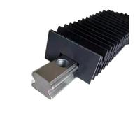 Cache-poussière for guide linéaire CNC for rails HGR20, 1 pièce, soufflet industriel de 20 mm, protection anti-poussière(200mm)
