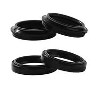 Cache-poussière for joint d'huile de fourche avant 41x53x8 for XVS1100 XVS1100A XVS1100AT DRAGSTAR V Star 1100 Custom Classic Silverado(2pcs seal 2pcs cover)