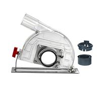 Cache-poussière pour meuleuse d'angle - Couvercle d'extraction de poussière en béton pour meulage de maçonnerie | 100/115/125 mm compatible avec les meuleuses universelles, fixation de port