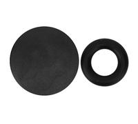 Cache-poussière pour pédalier intégré creux, cache-poussière pour pédalier de vélo, protecteur de boîtier de pédalier en alliage d'aluminium avec double anneau en caoutchouc pour V (Ouverture 22-25