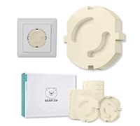 Cache prise bébé de BEARTOP | à enficher | ajustement ideal & maintien ferme | kit securite bebe | protège-prise, cache prise electrique, protège prise bébé | Garantie de satisfaction (3 ans)*