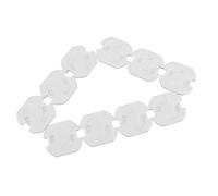 Cache-prise Bébé Sécurité Européenne, Lot de 10, Blanc Abs