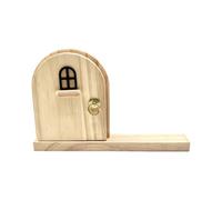 Cache-prise de porte féérique - Protection de prise en bois pour décoration | Bois peint à la main avec charnière miniature et loquet de sécurité pour crèches, salles de jeux, chambres et garderies