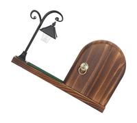 Cache-prise Décoratif en Bois, Veilleuse Douce, Style Féerique | Plaque à Grain de Bois Couleur Café, Protection Garçon et Filles, Chambre, Maison, pour Familles avec Tout-petits
