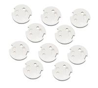 Cache-prise Électrique de Sécurité ABS Blanc, Lot de 10 Pièces | Installation sans Outil, pour Prises Françaises à Maison, Protection Pratique pour Familles Garçon Fille