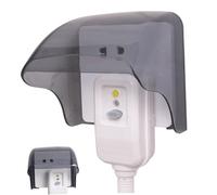Cache-prise extérieur, cache-prise étanche et anti-éclaboussures, protection de en plastique pour extérieur/balcon/salle de bain - étanche - électrique