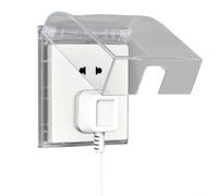 Cache-prise murale en plastique pour 86 prises de type protection dans la cuisine, le balcon, la salle de bain et les installations communes (transparent)