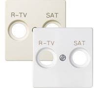 Cache-prise TV-SAT Simon 82 blanc
