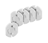 Cache-prises de protection pour enfants - GOOBAY - Couvre-prises de courant standard - Blanc - 5 pièces par jeu
