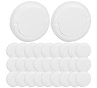 Cache-prises de Sécurité Bébé Blanc Abs, 50 Pièces pour Prises Électriques | Bouchons de Sortie Faciles à Utiliser, Lot Pratique pour Limiter les Risques Liés aux Contacts Électriques