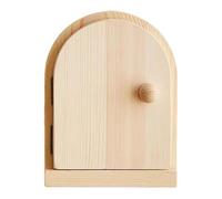 Cache-prises - Pas de perçage - Cadre décoratif, design de porte de fée, en bois massif avec bouton décoratif pour cuisine, maison, interrupteur mural, électricité