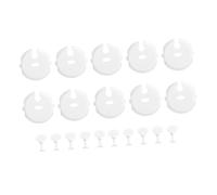 Cache-prises pour Garçon Fille 20 Pièces ABS Type Français Blanc | Bords Lisses, Surface Lisse, pour Prises Murales Non Utilisées, la Cuisine et Crèches