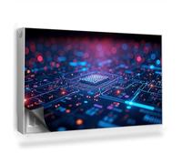 Cache Radiateur 100x60 cm Couverture Magnétique Tapis Design pour Radiateurs Facile à Installer pour Salon et Cuisine Protège et Décore - Composants électroniques de Technologie néon