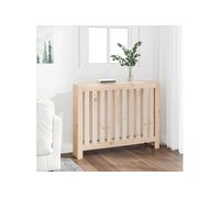 vidaXL Cache-radiateur 108,5x19x84 cm Bois massif de pin Design moderne étagère pratique