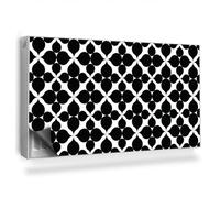 Cache Radiateur 110x60 cm pour Salon et Cuisine Couverture Magnétique Tapis Design pour Radiateurs Facile à Installer Protège et Décore - Motif géométrique, Arabesque, Fleurs