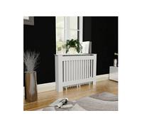 Cache radiateur 112 cm MDF Blanc