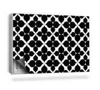 Cache Radiateur 90x60 cm pour Salon et Cuisine Couverture Magnétique Tapis Design pour Radiateurs Facile à Installer Protège et Décore - Motif géométrique, Arabesque, Fleurs
