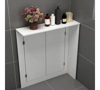 Cache Radiateur à Double Porte, Cache-radiateur à Trois Panneaux pour Cacher les Conduites D'eau, Forte Capacité de Charge pour Salon/chambre/cuisine(60x60x20cm/24x24x7.9in)