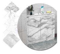 Cache-radiateur à vapeur avec étagères - Grille persienne pour rangement de salle de bain - Facile à nettoyer - 2 portes - 70 x 70 cm