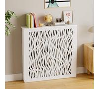 Cache-radiateur à vapeur moderne - Étagère élégante pour meuble de rangement de chauffage, idéale pour la salle de bain et le salon, meuble bas 90 x 90 x 15 cm - Solution de décoration intér