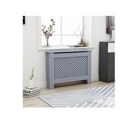 Cache radiateur anthracite 112x19x81,5 cm MDF