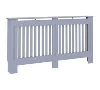 Cache-radiateur anthracite 152 x 19 x 81,5 cm - MDF avec peinture à base d'eau, durable et respectueux de l'environnement - Parfait pour le salon et la chambre à coucher