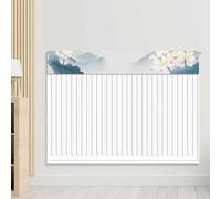 Cache-radiateur anti-poussière avec tissu en velours doux, accessoire de décoration d'intérieur élégant pour chauffage, matériau résistant à l'usure, conserve la forme et la couleur au fil du temps