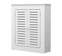 Cache-radiateur avec étagère de rangement et portes doubles, armoire chauffante moderne pour salon, chambre à coucher ou salle de bain