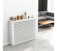 Cache-radiateur avec étagère, grille à persiennes pour dissimuler les tuyaux, installation facile, armoire moderne pour salon et chambre à coucher