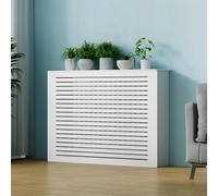 Cache-radiateur avec grille à persiennes, étagère d'armoire pour cacher les radiateurs et tuyaux disgracieux pour salon, bureau, chambre, couloir, décoration d'intérieur