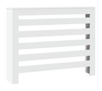 Cache-radiateur blanc 104 x 20 x 82 cm en matériau dérivé du bois - Couvercle moderne pour radiateurs dans le salon, la chambre à coucher et le bureau - Facile à nettoyer et durable