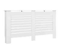 Cache-radiateur blanc 152 x 19 x 81,5 cm en MDF avec surface mate - Couvercle élégant pour radiateur dans le salon, la chambre à coucher - Solution pratique pour l'aménagement de la pièce
