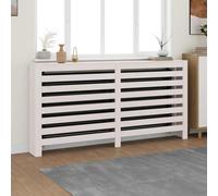 Cache-radiateur Blanc 79,5x19x84 cm Bois massif de pin