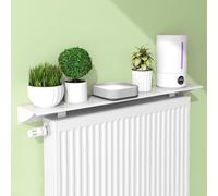 Cache-radiateur Blanc avec étagère Protection Anti-poussière et déflecteur de Chaleur pour la Maison et Le Bureau Optimise l'espace Longueur : 150 cm Largeur : 145 cm Solution élégante et Fonctionnel