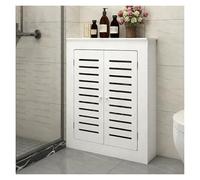 Cache Radiateur Blanc Bois Durable Couvre Armoire Couverture Radiator Cover Cabinet Couloir D'étude(80x70x20cm/31.5x27.56x7.87in)