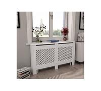Cache-radiateur - - Blanc - MDF - 152x19x81,5 cm